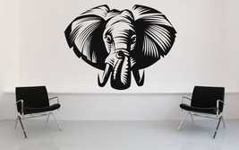 Elephant Face - Vinyl Wall Art Decal - $32.00