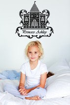 Personalized Royal Castle for your Princess - Vinyl Wall Art - $38.00