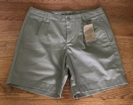 Lands' End Kids School Pleated Front Chino Shorts Khaki NWT tan NEW SIZE US 16 - $12.84