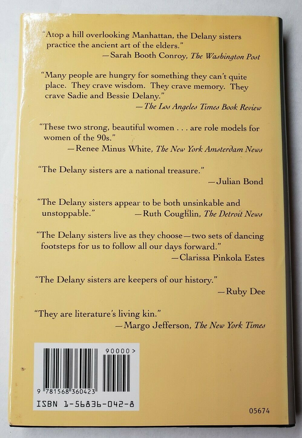 The Delany Sisters' Book of Everyday Wisdom Sarah and Elizabeth Delany ...