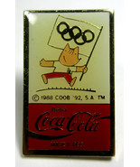 Vintage Coca Cola Coke Beba Barcelona 1992 Olympics Lapel Pins Track, Sw... - $2.99