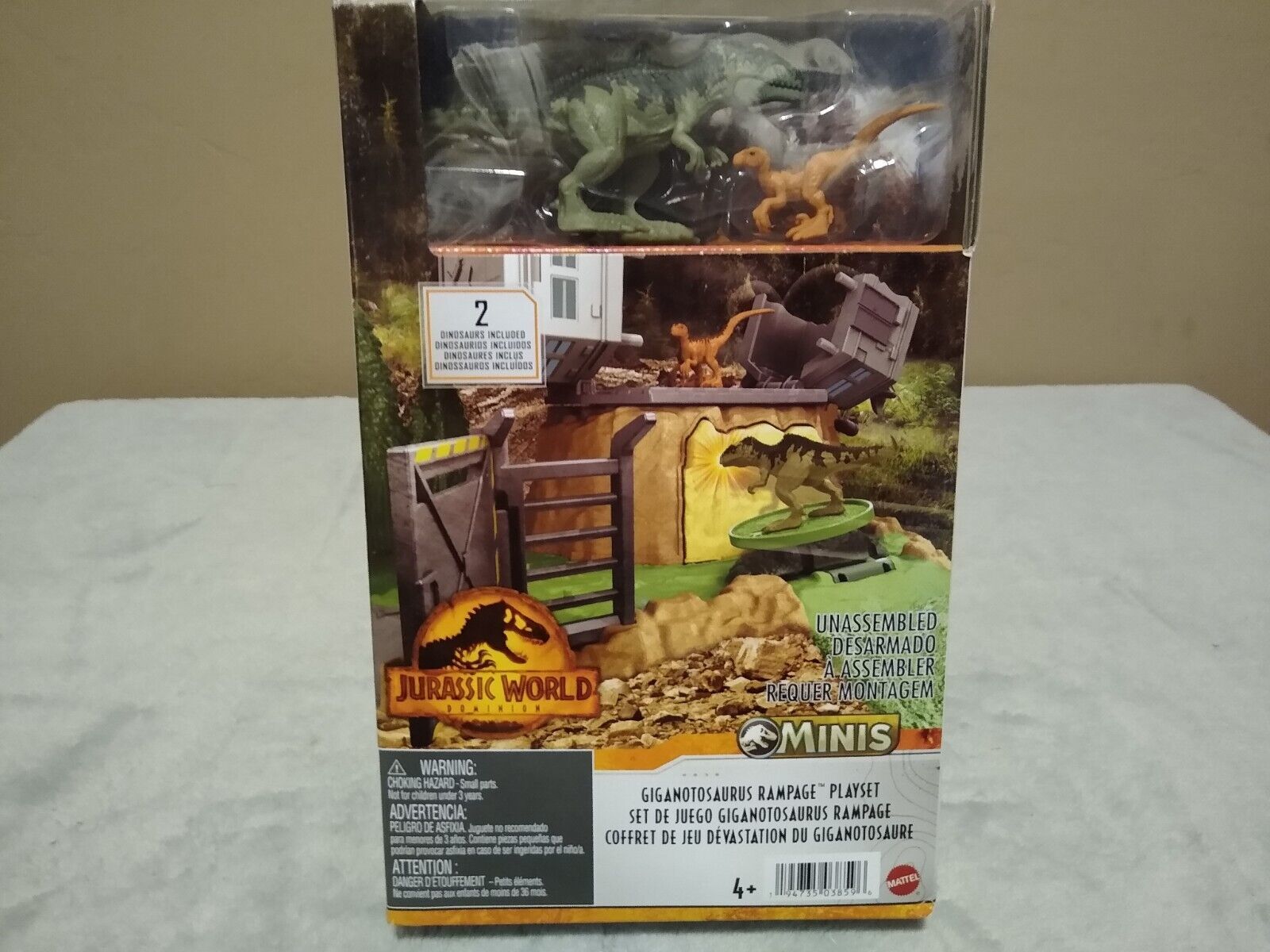 Jurassic World Dominion Minis Giganotosaurus Rampage Dino Playset ...