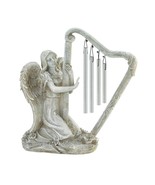 Stone-Look Angel Harp Standing Windchime - $45.84