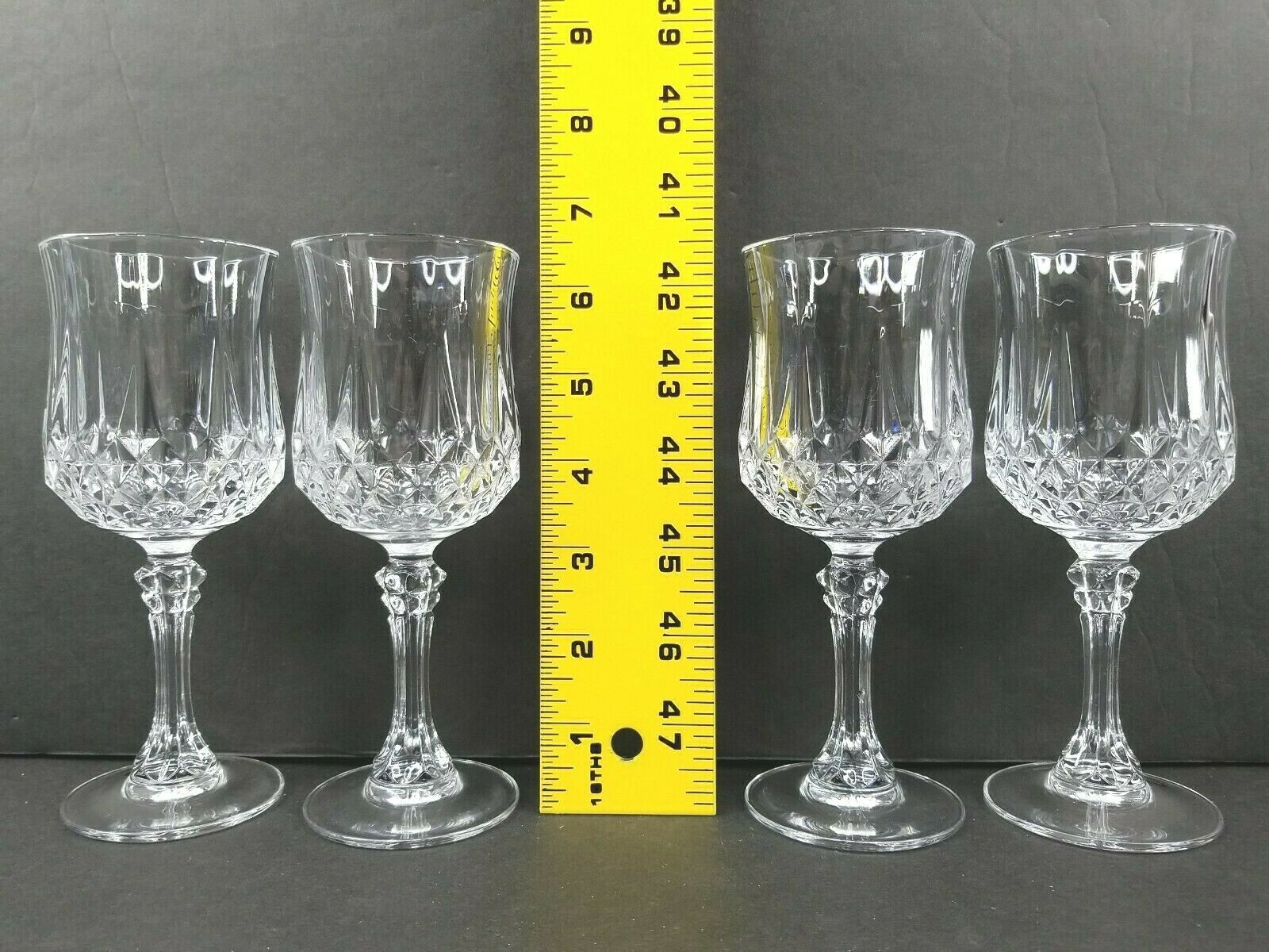 Longchamp Cristal D'Arques Set of 4 Wine Glasses - Macy's