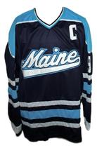 Any Name Number Maine Paul Kariya Hockey Jersey New Navy Blue image 1