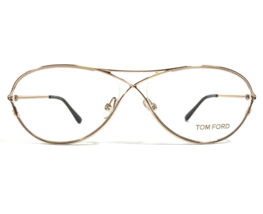 Tom Ford Eyeglasses Frames TF5160 028 Gold Round Full Wire Rim 55-13-140 - $158.74