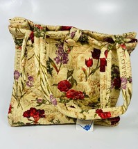 Allary Craft & Sew Flower Print Storage Carryall / Hand Bag - $19.79