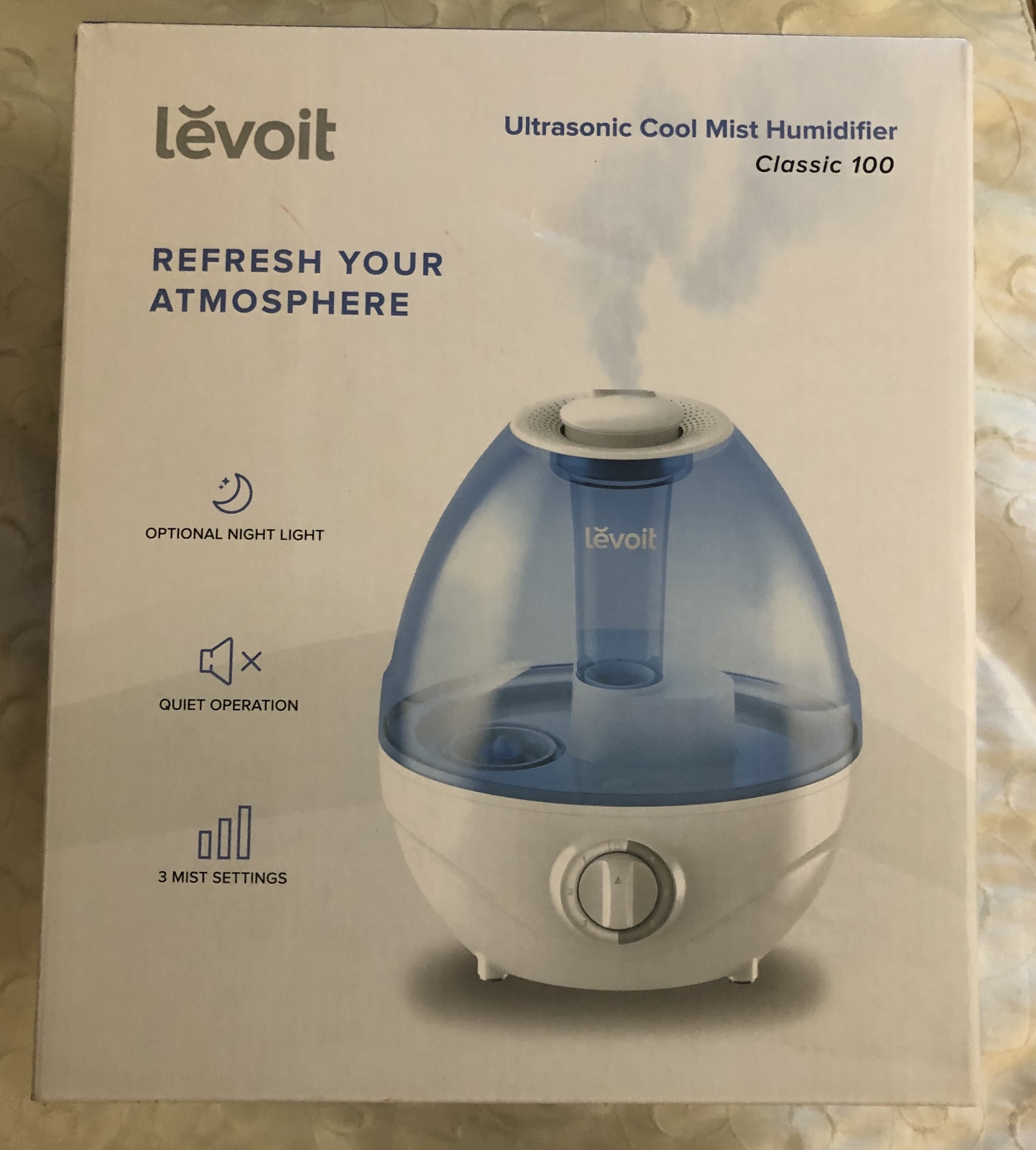 Levoit Classic 100 Ultrasonic Cool Mist Humidifier Indoor Air Quality