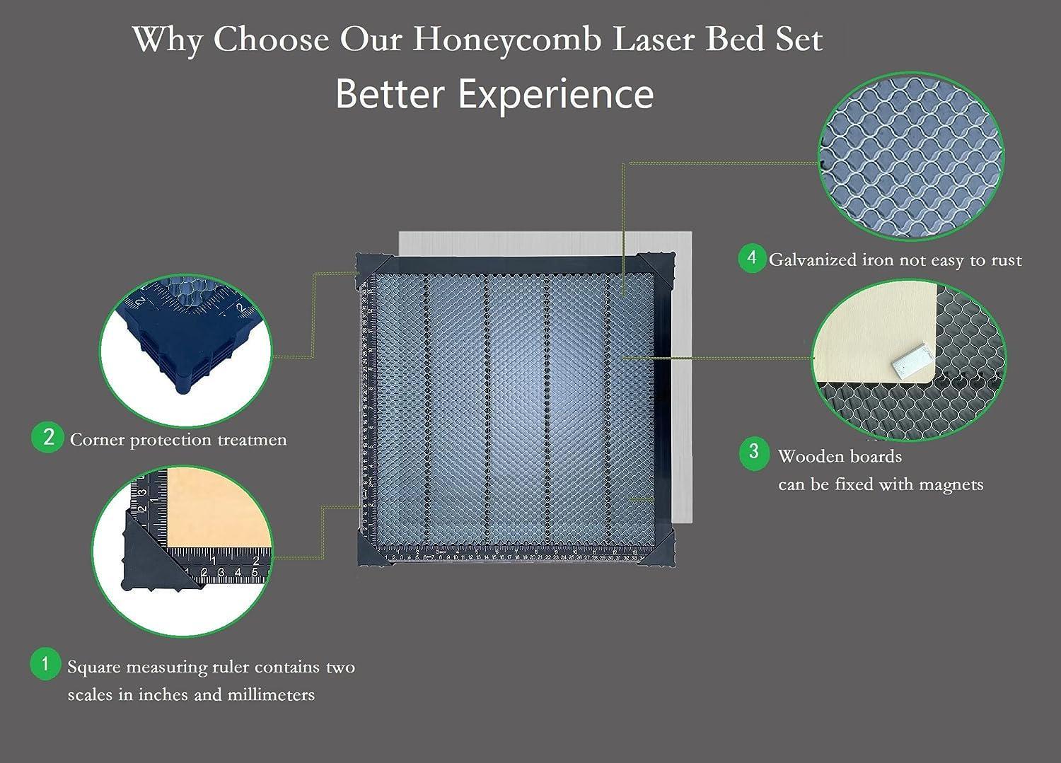 Honeycomb Laser Bed 19.7 x 19.7 x 0.8 Inch and similar items