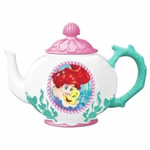 Walt Disney's The Little Mermaid Ariel and Flounder 48 oz Ceramic Teapot BOXED - $62.88
