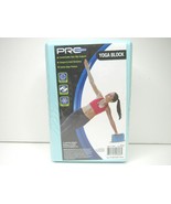 Yoga Block PRO Strength Align Posture Deepen Stretch Aqua Blue Foam Non ... - $10.88