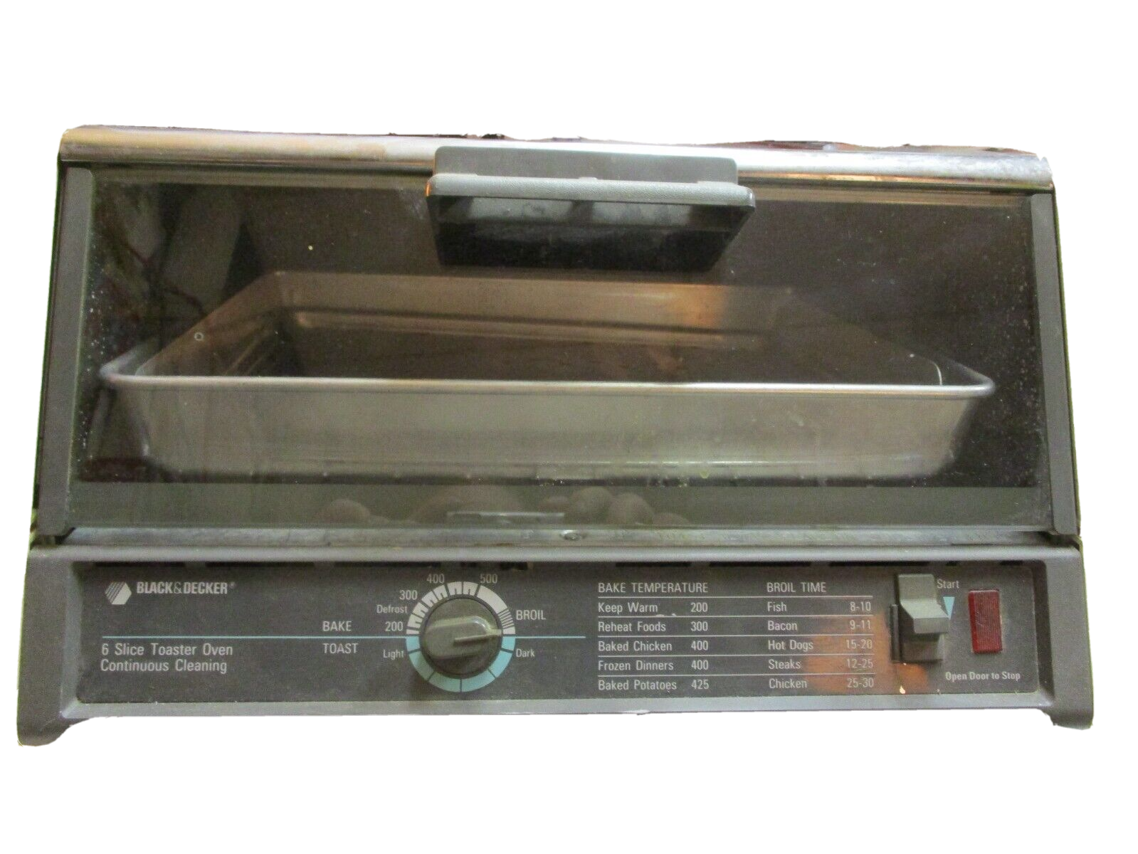 Black Decker 6Slice Convection Toaster Oven T670TYPE 1 Continuous