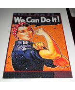 We Can Do It Puzzle 1000 PC Pop Art Robert Holton Rosie Riveter WWII - $16.82