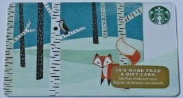 Starbucks Gift Card Holiday 2014 Fox Birch Trees Woodpecker Bird 99 Series New - $7.99
