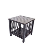 Patio end table Outdoor side accent square aluminum pool furniture. - $345.95