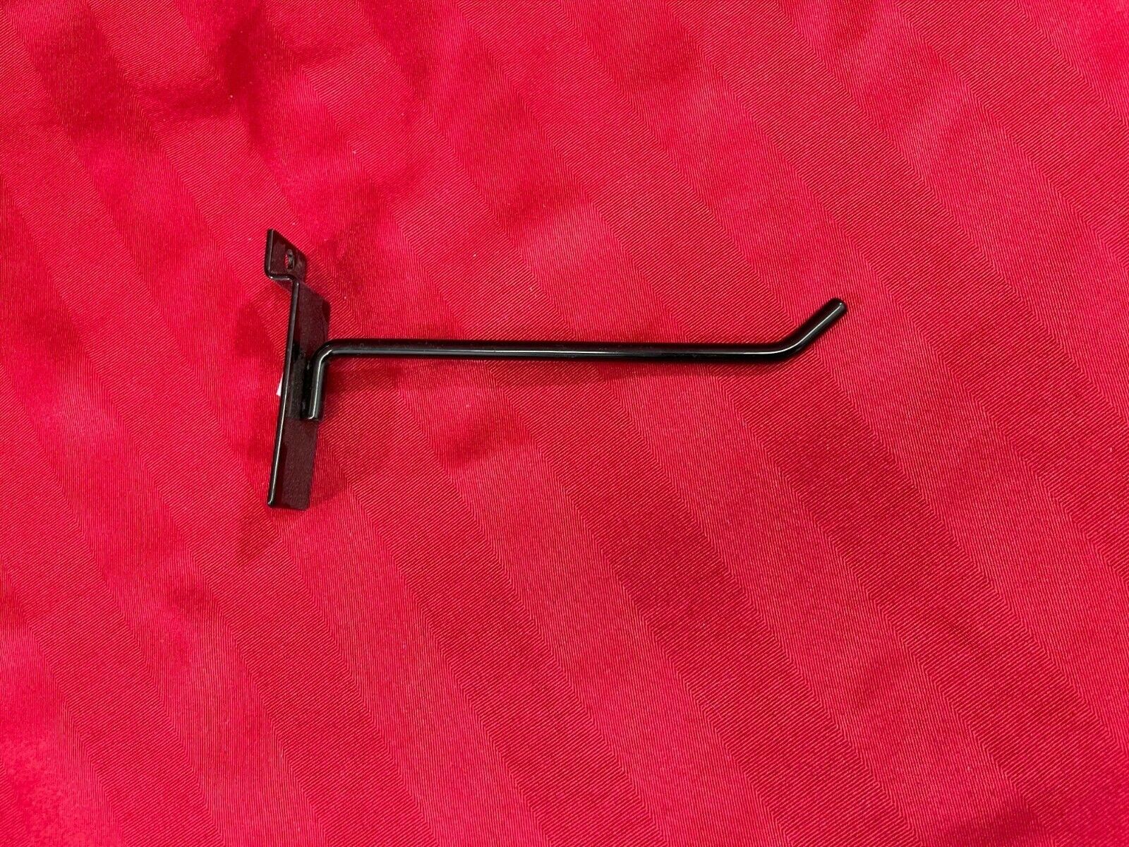 Slatwall Retail Display Hooks Straight 6" Rod black metal Pegboards