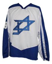 Any Name Number Team Israel Hockey Jersey White Any Size image 4