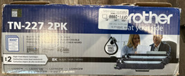2-Pack Genuine Brother TN-227 Black Toner Cartridges New Sealed Box - $123.74