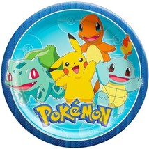 Pokemon Classic Lunch Dinner Plates Birthday Party Supplies 8 Per Package New - $5.95