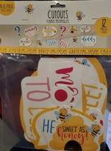 Gender Reveal Honey Bee &quot;He or She&quot; 12 CUTOUTS Baby Shower Decorations -... - $9.74