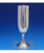 Buccellati Italian Sterling Silver Champagne Flute Hammered 7&quot; x 1 1/2&quot; ... - $899.91