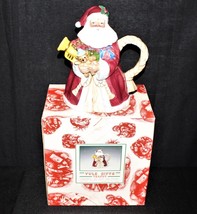 Fitz &amp; Floyd 1994 Omnibus Christmas Santa Teapot in Original Box, 2073/120  - $28.00