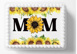 Mother&#39;s Day Mom Sunflower Edible Image Edible Bridal shower Bachelor Pa... - $16.47