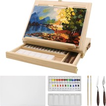 Meeden Acrylic Painting Set w Sketchbox French Easel Paints Brushes Canvas  Kit - arts & crafts - by owner - sale 