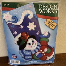 Design Works Felt Stocking Applique Kit 18 Long Sledding Gnomes
