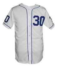 Benny Rodriguez #30 The Sandlot Movie Button Down Baseball Jersey White Any Size image 1
