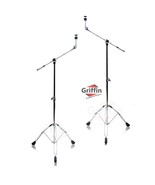 Cymbal Stand With Boom Arm by GRIFFIN (Pack of 2) - Drum Percussion Gear Hardwar - $96.95