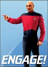 Star Trek: The Next Generation Engage! Captain Picard Magnet, NEW UNUSED - $3.99
