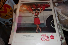 double-sided full color vintage advertisement for Coca-Cola and Walker's DeLuxe  - $25.00