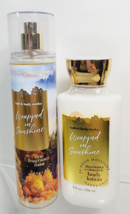 WRAPPED IN SUNSHINE Bath &amp; Body Works Fine Fragrance Mist Body Lotion 8o... - $24.25