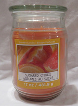 Ashland Scented Candle New 17 Oz Large Jar Single Wick Spring Sugared Citrus - $20.54