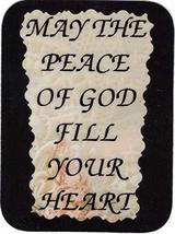 May The Peace Of God Fill Your Heart 3" x 4" Love Note Inspirational Sayings Poc - $3.99