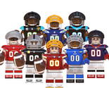 Famous American Football Players 8 Minifigure Blocks Toy Gifts for Kids - $17.68