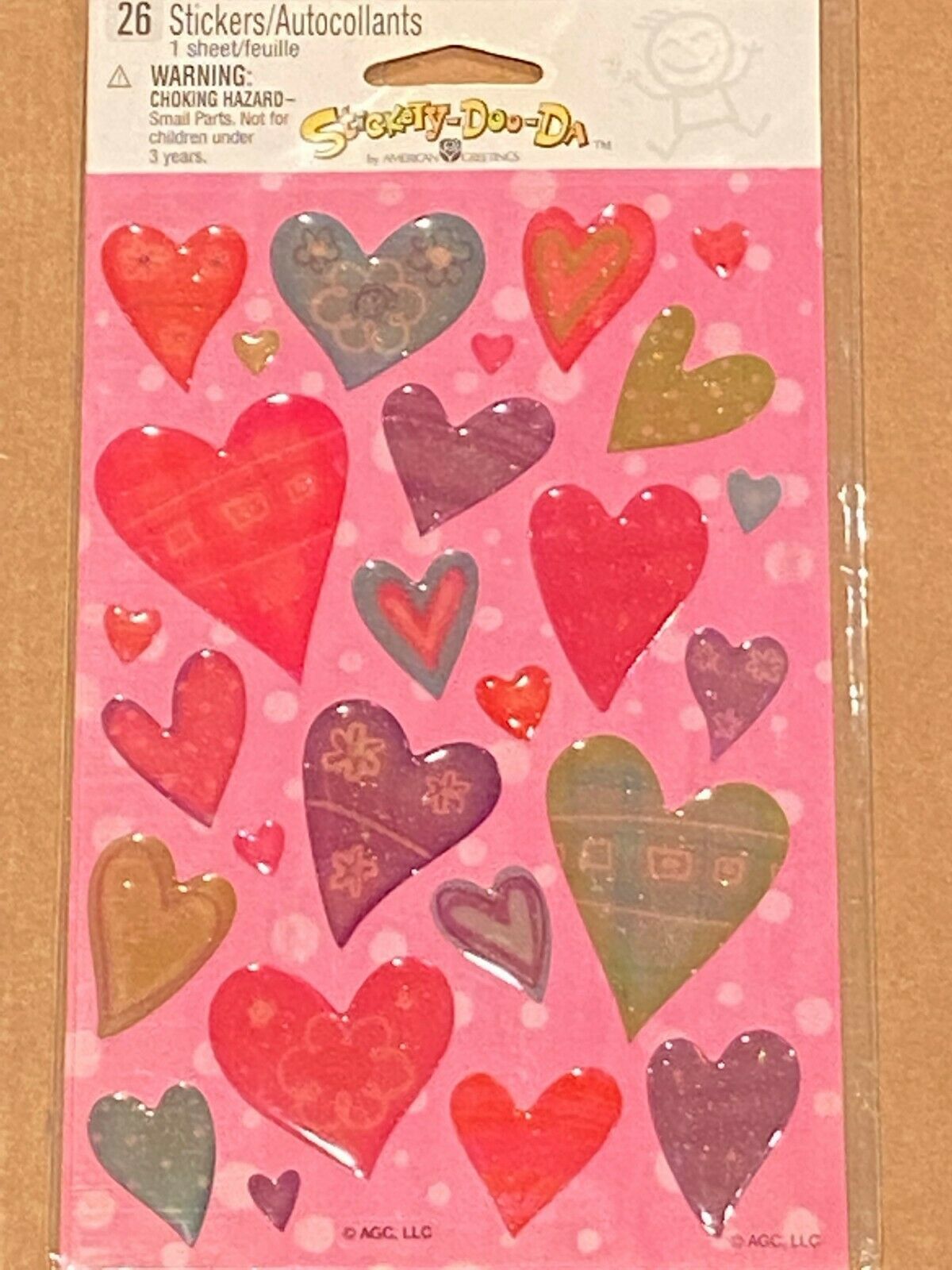 American Greetings Puffy Heart Stickers 70 Stickers*NEW/SEALED* bb1