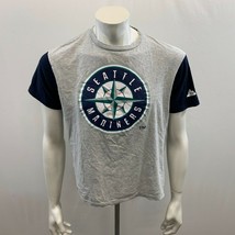 Seattle Mariners MLB Baseball Tee Men&#39;s Size Large Gray Short Sleeve Gra... - $12.37