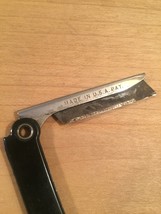 Vintage 40s Gits Razor-Nife Braniff Airways folding razor / keychain image 7