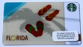 Starbucks 2011 Florida Gift Card Flip Flops Sandals Beach $0 No Value New - $9.95