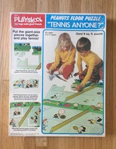 Vintage 1973 Playskool Peanuts Floor Puzzle "Tennis Anyone?" image 1