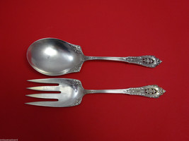 Rose Point by Wallace Sterling Silver Salad Serving Set All Sterling 9" - $355.41