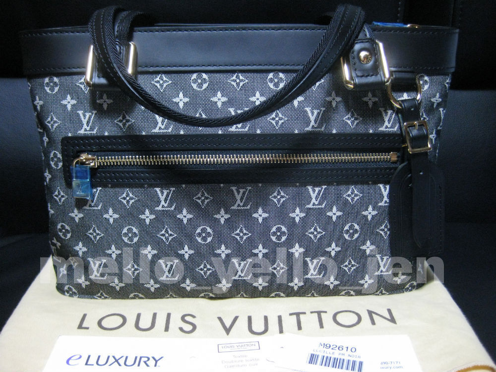 Primary image for NWT Louis Vuitton Noir / Black Monogram Mini Lucille PM Bag