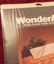 Vintage 70s WonderArt Plastic Canvas Tissue Cover Kit #6003 - by Needlecraft image 4