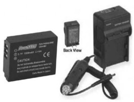 Battery + Charger For Panasonic DMCTZ4 DMCTZ4S DMCTZ4K DMC-TZ4 DMCTZ3 DMCTZ3A - $20.69
