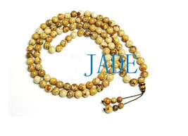 Free Shipping - Tibetan Buddhism 37" Natural Jasper Meditation Yoga 108 Prayer B - $35.99