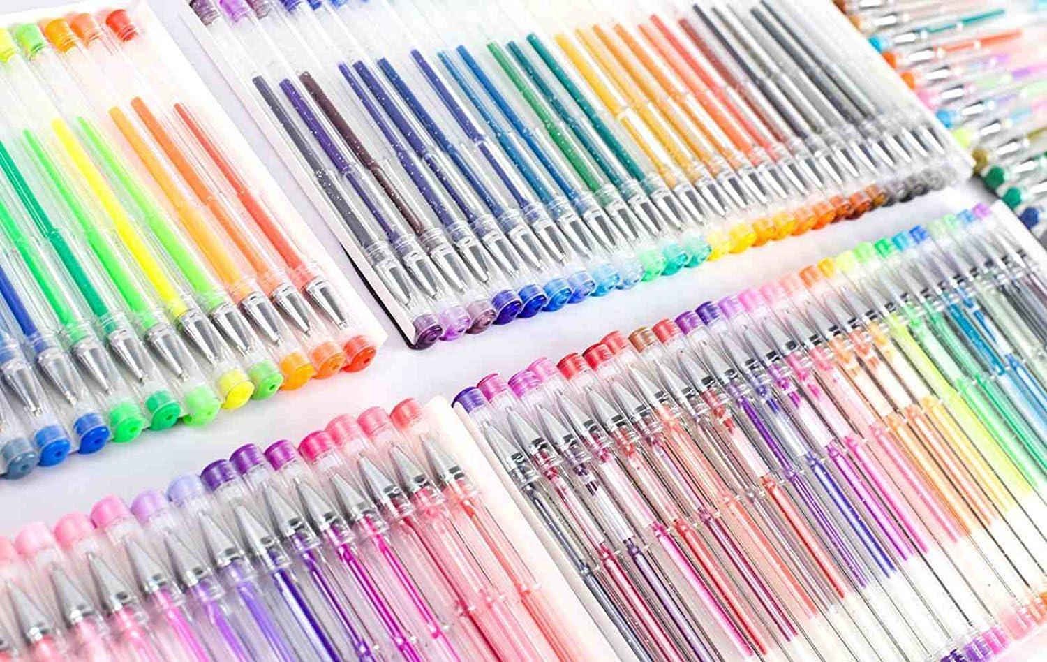 24Set Glitter Gel Pens 40%More Ink Drawing and Doodling for Adult Coloring  Books