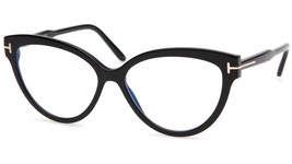 NEW TOM FORD TF5763-B 001 Black Eyeglasses Frame 56-15-140mm B44mm Italy - $151.89