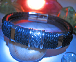 Haunted BRACELET 33X PROTECTION AGAINST CURSES MAGICK 925  LEATHER WITCH... - $49.00